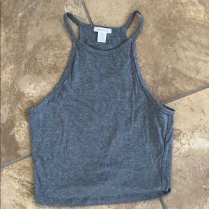 Grey crop top
